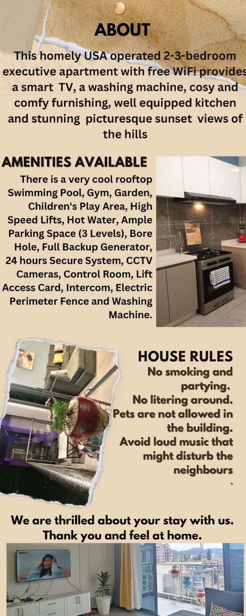 Stayrest Safari Tours New 3 Bedroom Apartments In Kilimani Nairobi With Rooftop Pool Экстерьер фото